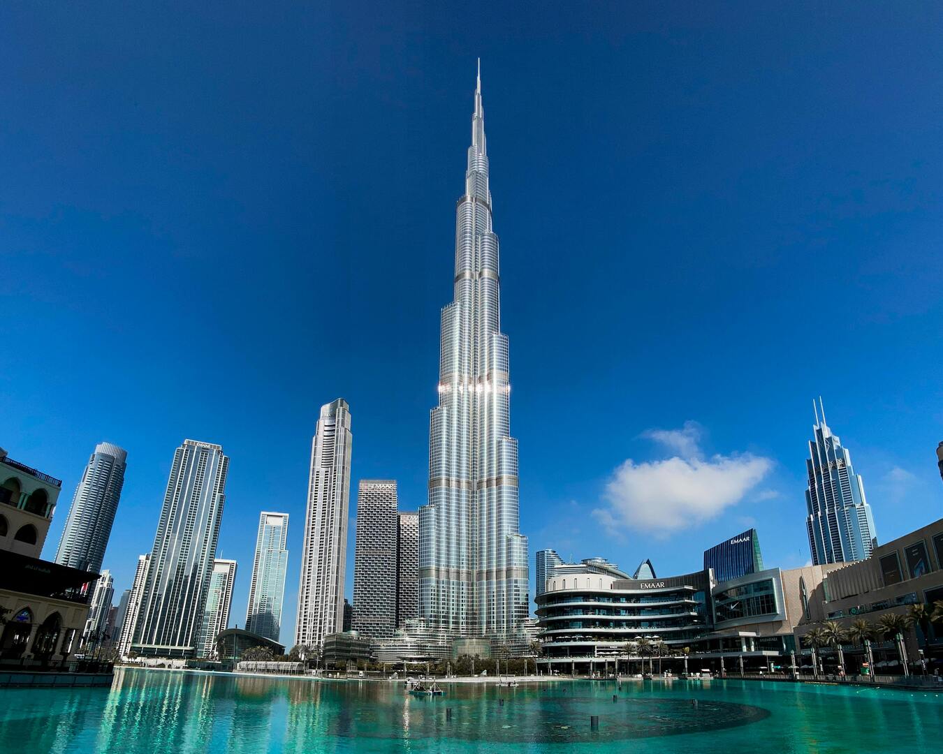 Burj Khalifa tower exterior in Downtown Dubai